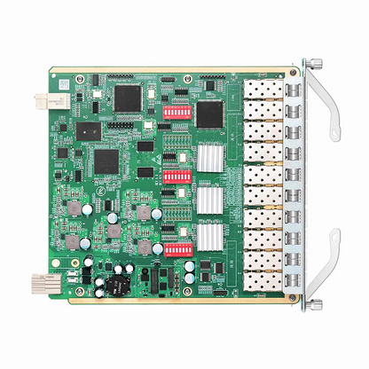 FyberOptix MS8100 OTU10, 5 Channels WDM Transponder (Converter), 10 SFP/SFP+ Slots, with Multi-service Multi-rate 2-way OCP Protection