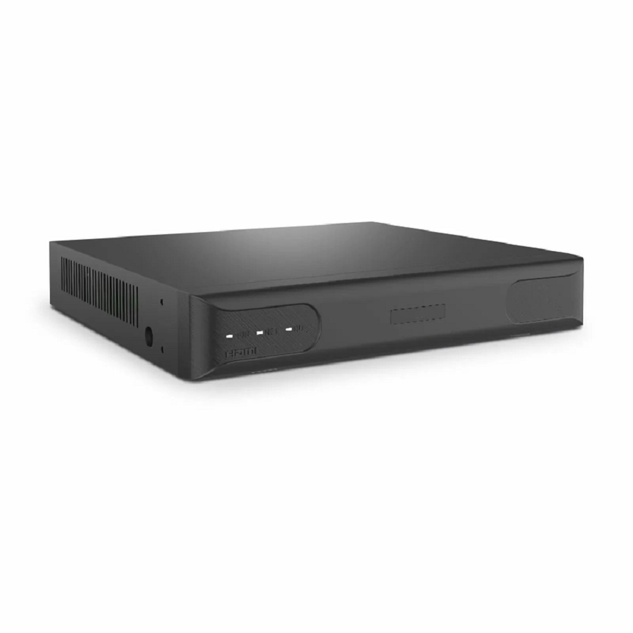 FyberOptix NVR101-8C-8P, 8-Channel 8-Port PoE Network Video Recorder, Record 8CH 4K@30fps, Live View/Playback 1CH 4K@30fps, Supports up to 1x8TB Hard Drive (Not Included)