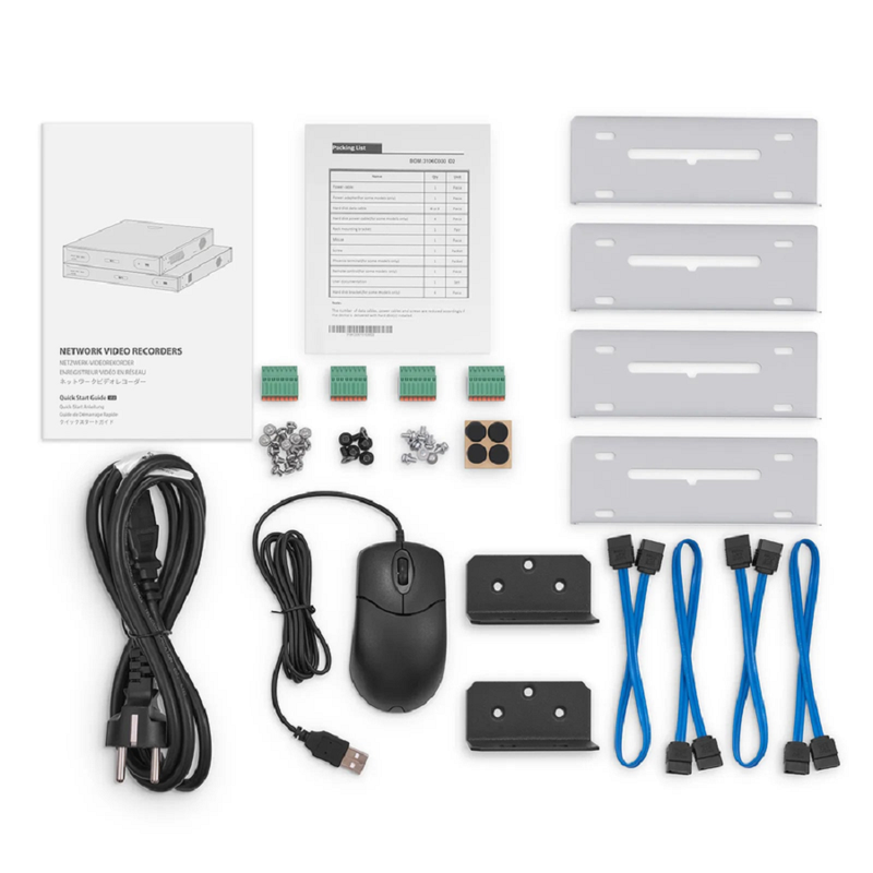 FyberOptix NVR204-32C-16P-V2, 32-Channel 1.5U 16 PoE 4K ï¼† H.265 Decoding Format, Up to 4x 10TB Hard Drive (Not Included), Live View/Playback Network Video Recorder