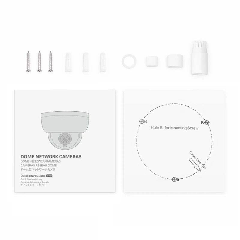 FyberOptix IPC104-5M-D, Super HD 5MP Dome Network Camera with Built-in Mic, 98ft Night Vision, IP67 & IK10 Vandal Resistant, Smart Intrusion Prevention, PoE Network Camera with Varifocal 2.8-12mm Lens