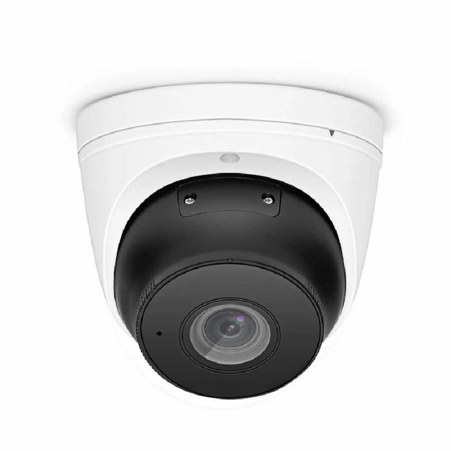FyberOptix IPC104-2M-T, Full HD 2MP Turret Network Camera with Build-in Mic, 98ft Night Vision, IP67 Weatherproof PoE Network Camera with Varifocal 2.8-12mm Lens