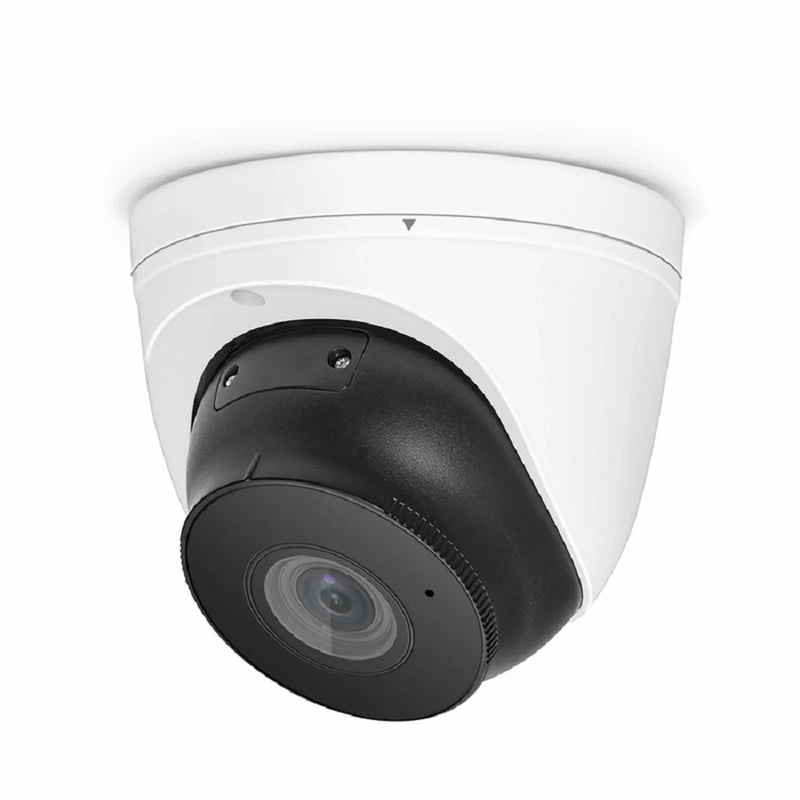 FyberOptix IPC104-5M-T, Super HD 5MP Turret Network Camera with Built-in Mic, 98ft Night Vision, IP67 Weatherproof, Smart Behavior Detection, PoE Network Camera with Varifocal 2.8-12mm Lens