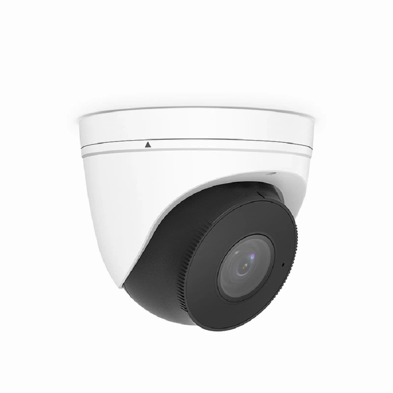 FyberOptix IPC104-5M-T, Super HD 5MP Turret Network Camera with Built-in Mic, 98ft Night Vision, IP67 Weatherproof, Smart Behavior Detection, PoE Network Camera with Varifocal 2.8-12mm Lens