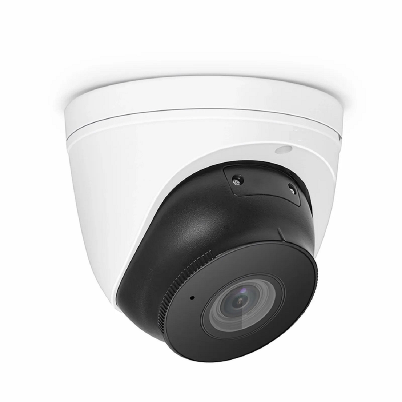 FyberOptix IPC104-2M-T, Full HD 2MP Turret Network Camera with Build-in Mic, 98ft Night Vision, IP67 Weatherproof PoE Network Camera with Varifocal 2.8-12mm Lens