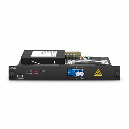 FyberOptix FMT17BA-51EDFA, 17dB Gain Extended C-band DWDM EDFA Booster Amplifier for FMT Managed Chassis, 20dBm Output
