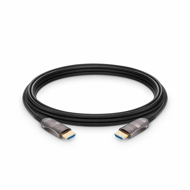 FyberOptix 25ft (7.6m) 4K 60Hz PVC High Speed HDMIÂ® Fiber Active Optical Cable (AOC) with Ethernet In Wall CL3 Rated