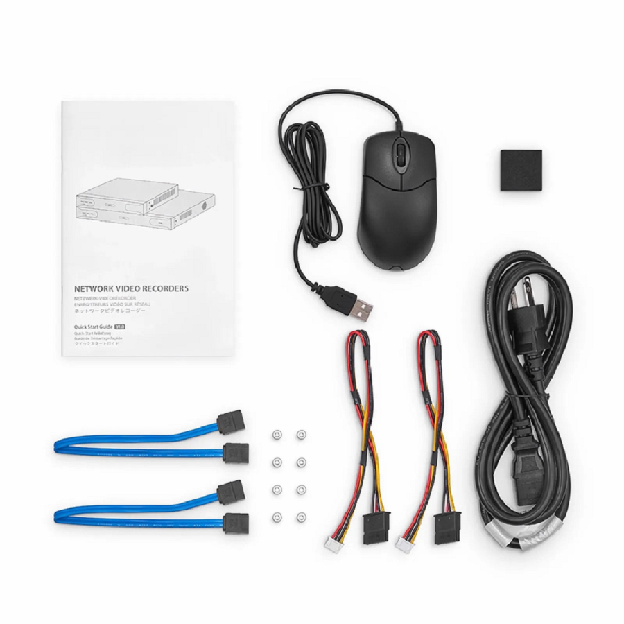 FyberOptix NVR102-16C-16P, 16-Channel 16 PoE 1U 4K ï¼† H.265+ Decoding Format, Up to 2x10TB Hard Drive (Not Included), Live View/Playback Network Video Recorder