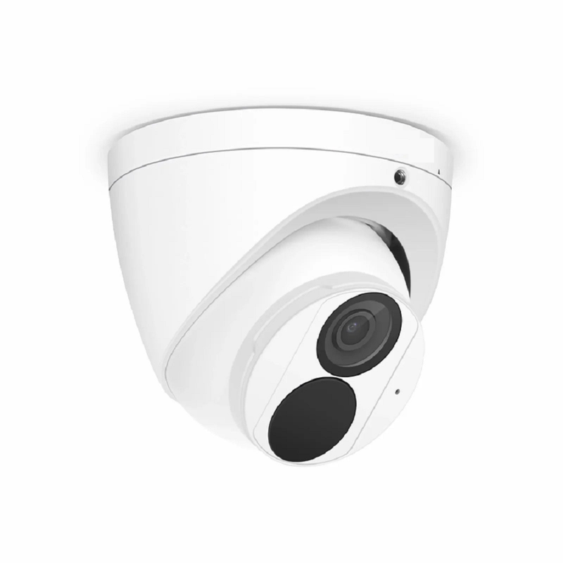 FyberOptix IPC301-5M-T Turret Camera, with 2.8mm Fixed Lens, 5MP Resolution, Built-in Mic, 98ft Night Vision, Smart Intrusion Prevention, IP67 PoE Network Camera