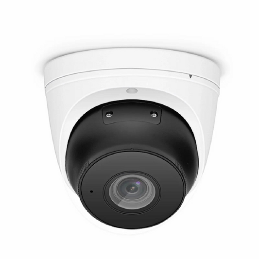 FyberOptix IPC104-2M-T, Full HD 2MP Turret Network Camera with Build-in Mic, 98ft Night Vision, IP67 Weatherproof PoE Network Camera with Varifocal 2.8-12mm Lens