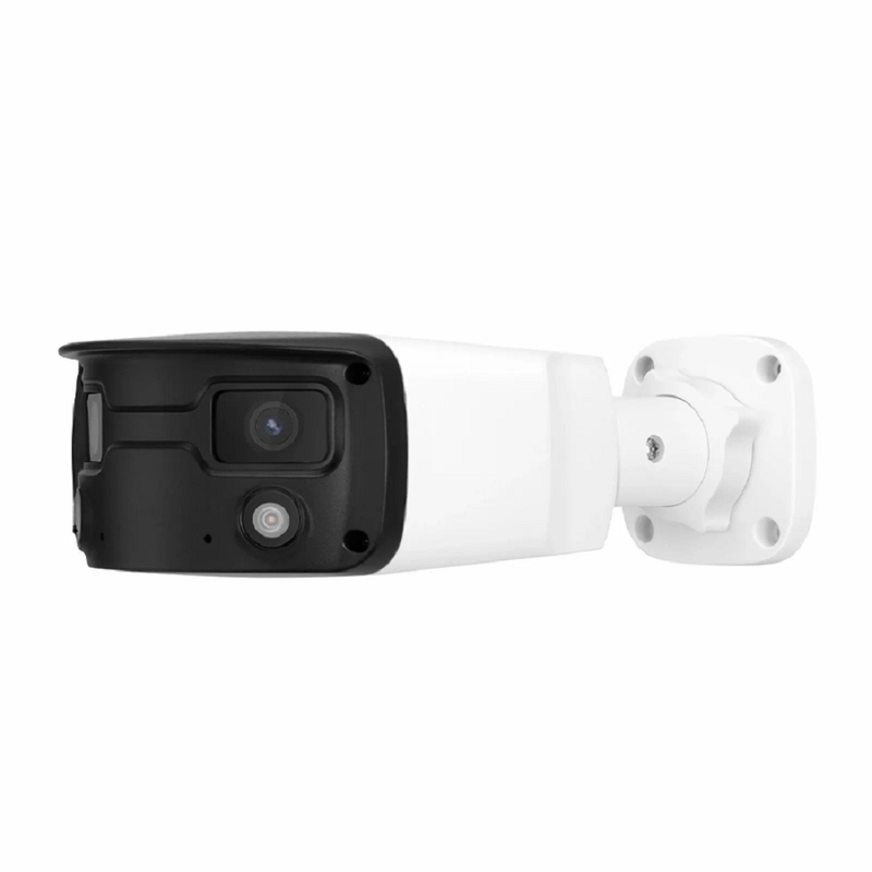 FyberOptix IPC501-2X4M-B, Super HD 4MP Full-Color Wide Angle Fixed Bullet Network Camera with Build-in Mic, IP67 Weatherproof PoE Network Camera with Fixed 4.0mm Lens