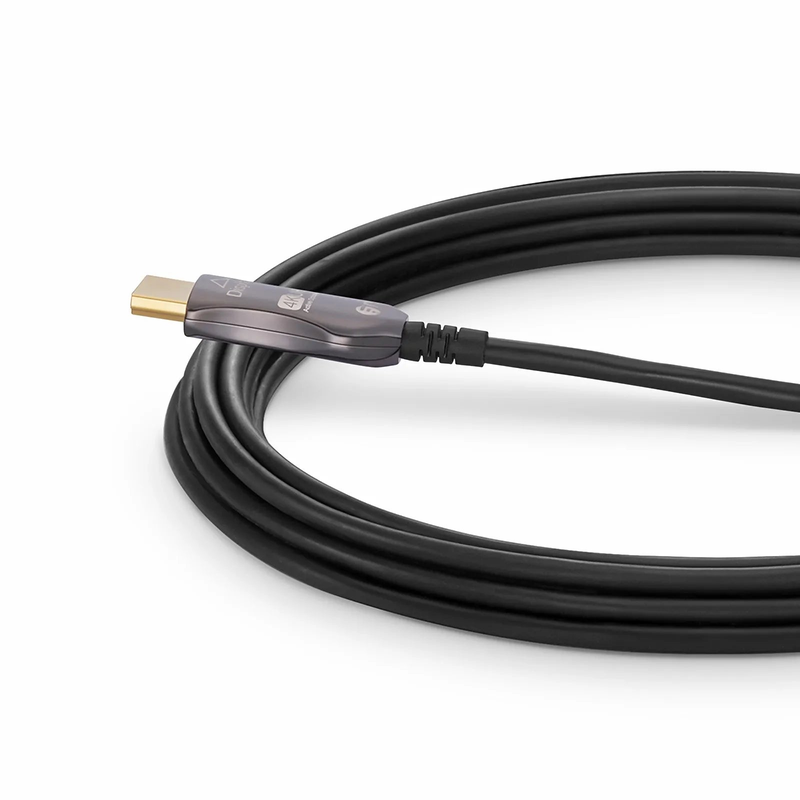 FyberOptix 25ft (7.6m) 4K 60Hz PVC High Speed HDMIÂ® Fiber Active Optical Cable (AOC) with Ethernet In Wall CL3 Rated