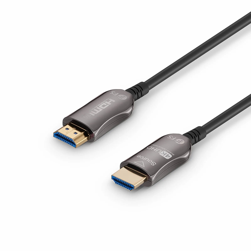 FyberOptix 131ft (40m) 4K 60Hz PVC High Speed HDMIÂ® Fiber Active Optical Cable (AOC) with Ethernet In Wall CL3 Rated