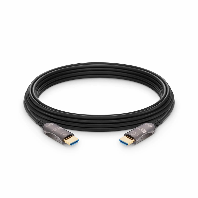FyberOptix 164ft (50m) 4K 60Hz PVC High Speed HDMIÂ® Fiber Active Optical Cable (AOC) with Ethernet In Wall CL3 Rated