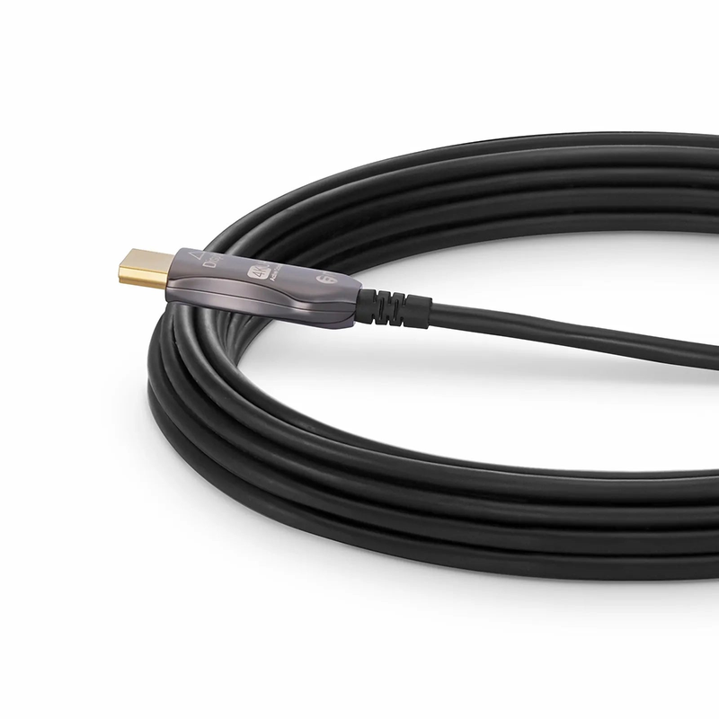 FyberOptix 164ft (50m) 4K 60Hz PVC High Speed HDMIÂ® Fiber Active Optical Cable (AOC) with Ethernet In Wall CL3 Rated