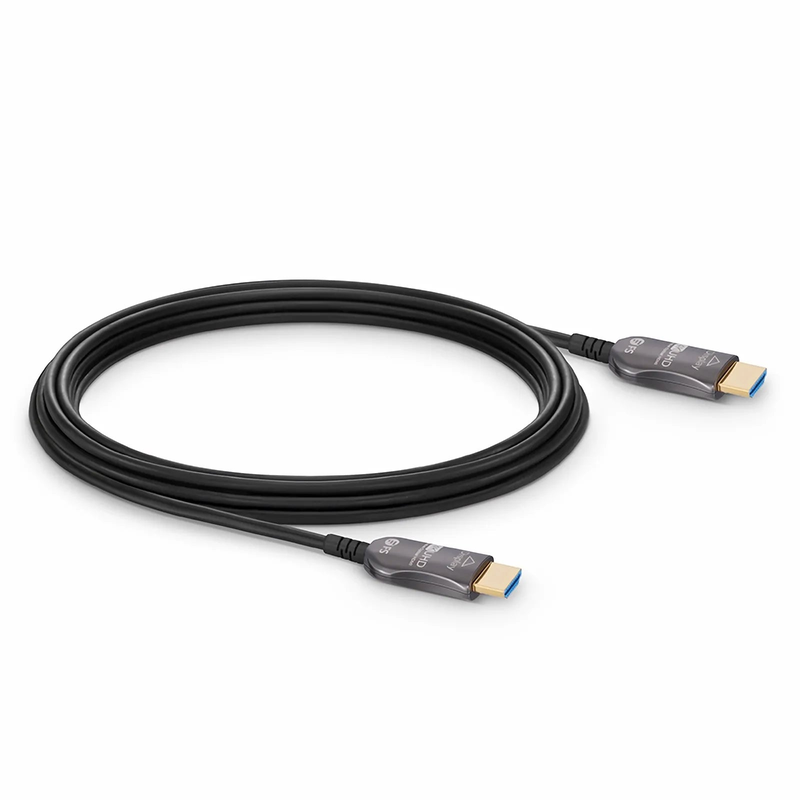 FyberOptix 25ft (7.6m) 4K 60Hz PVC High Speed HDMIÂ® Fiber Active Optical Cable (AOC) with Ethernet In Wall CL3 Rated