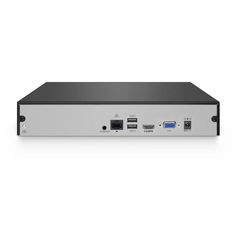 FyberOptix NVR101-8C, 8-Channel Network Video Recorder, Record 8CH 4K@30fps, Live View/Playback 1CH 4K@30fps, Supports up to 1x8TB Hard Drive (Not Included)