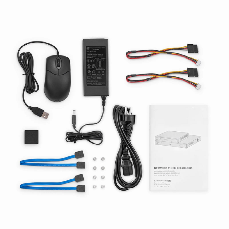 FyberOptix NVR102-9C, 9-Channel Network Video Recorder, Record 9CH 4K@30fps, Live View/Playback 2CH 4K@30fps, Supports up to 2x8TB Hard Drive (Not Included)