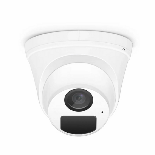 FyberOptix IPC101-2M-T, Full HD 2MP Turret Network Camera with Build-in Mic, 98ft Night Vision, IP67 Weatherproof PoE Network Camera with Fixed 2.8mm Lens