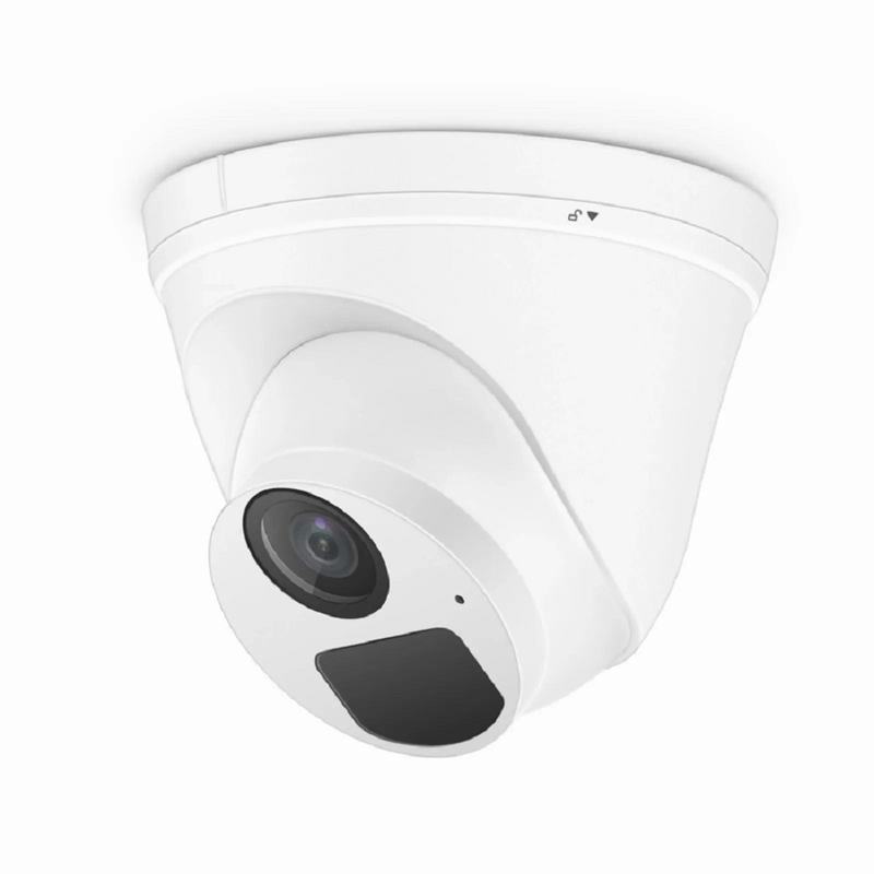 FyberOptix IPC101-2M-T, Full HD 2MP Turret Network Camera with Build-in Mic, 98ft Night Vision, IP67 Weatherproof PoE Network Camera with Fixed 2.8mm Lens