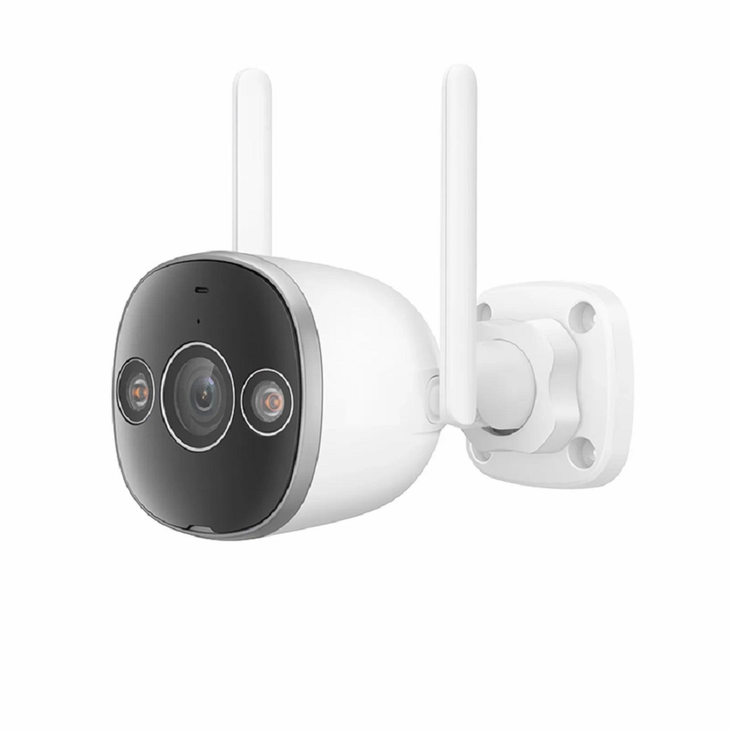FyberOptix IPC101-5M-WB Outdoor Bullet Wi-Fi Camera, with Fixed 2.8mm Lens, 5MP Resolution, Build-in Mic ï¼† Speaker, 66ft Night Vision, IP67 Network Camera