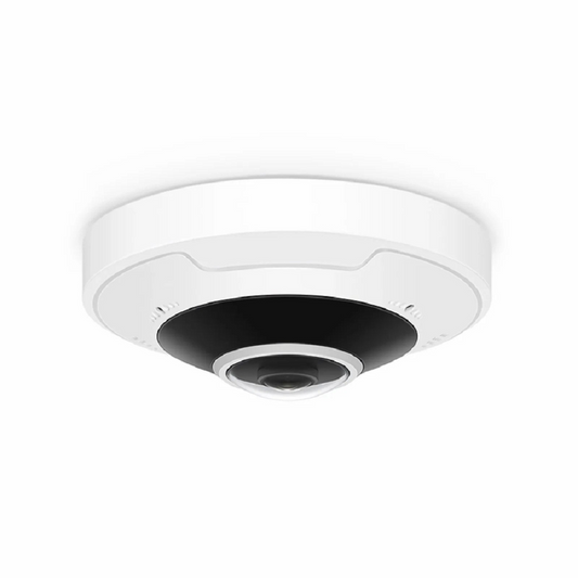 FyberOptix IPC701-12M-F, Ultra HD 12MP Fisheye Dome Network Camera with Build-in Mic, IP67 & IK10 360Â° Panoramic PoE Network Camera with Fixed 1.8mm Lens