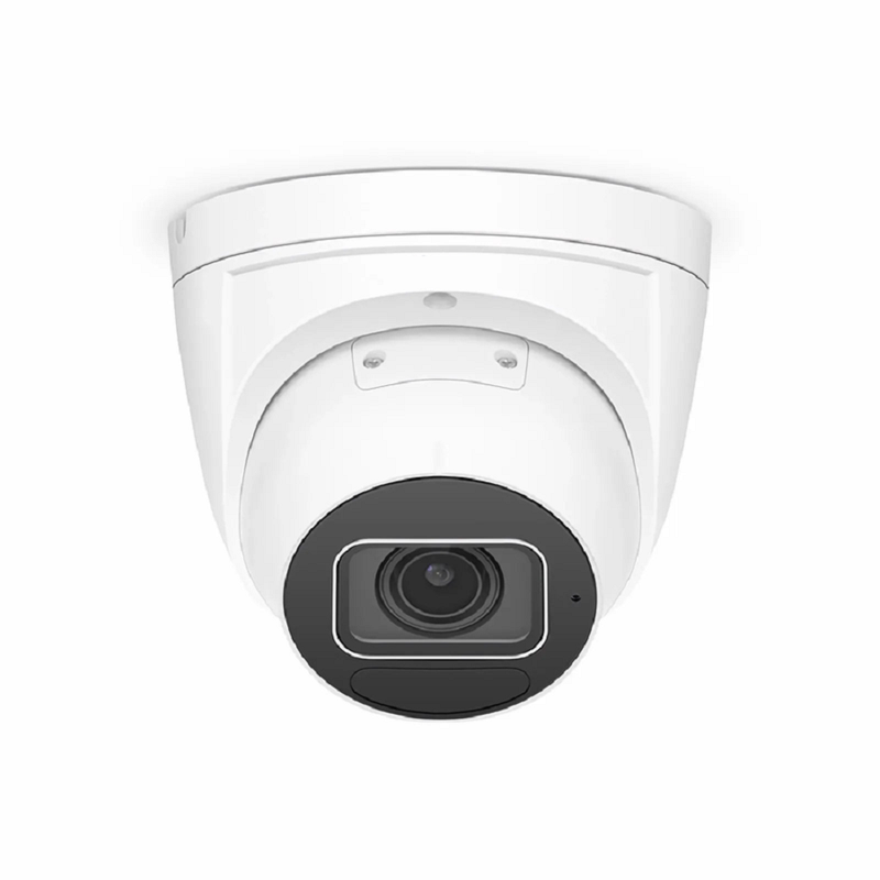 FyberOptix IPC501-FC-8M-T, Super HD 8MP Turret Network Camera, Intelligent Color, 98ft Night Vision, IP67 & IK10 Weatherproof PoE Network Camera with Fixed 2.8mm Lens
