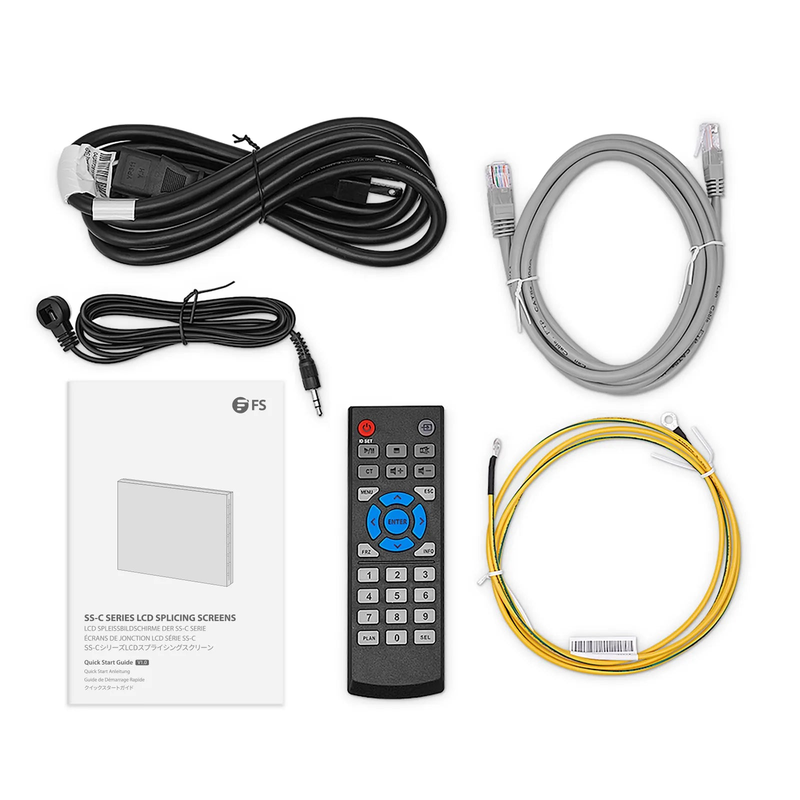 FyberOptix 55-inch 3.5mm Splicing LCD Display Unit, 500cd/mÂ² Wall-Mounted