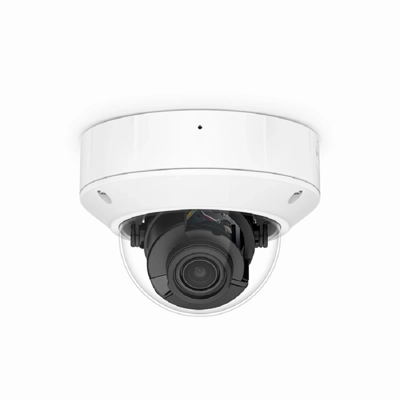 FyberOptix IPC305-5M-D Dome Camera, with 2.7 ~ 13.5mm Varifocal Lens, 5MP Resolution, Built-in Mic, 131ft Night Vision, Smart Intrusion Prevention, IP67 & IK10 PoE Network Camera
