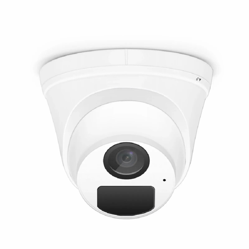 FyberOptix IPC101-5M-T Turret Camera, with Fixed 2.8mm Lens, 5MP Resolution, Built-in Mic, 98ft Night Vision, IP67 PoE Network Camera