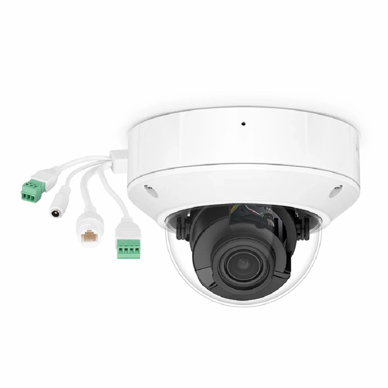 FyberOptix IPC304-8M-D Dome Camera, with 2.8 ~ 12mm Varifocal Lens, 8MP Resolution, Built-in Mic, 131ft Night Vision, Smart Intrusion Prevention IP67ï¼†IK10 PoE Network Camera