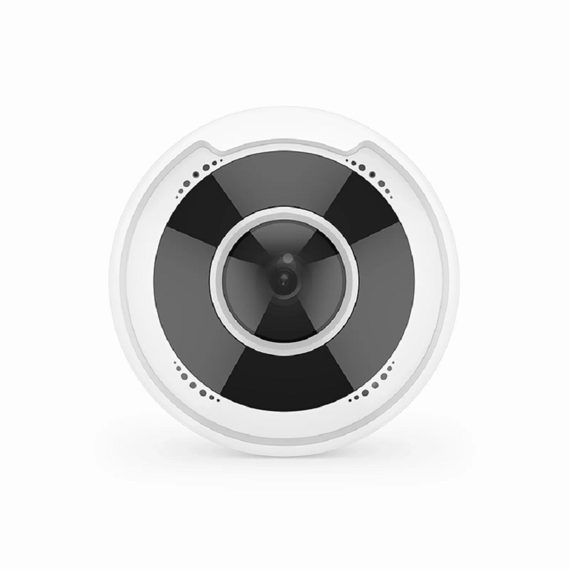 FyberOptix IPC301-5M-F Fisheye Camera, Fixed 5MP with Build-in Mic, 33ft Night Vision, IP66 & IK10 360Â° Panoramic PoE Network Camera with 1.4mm Lens