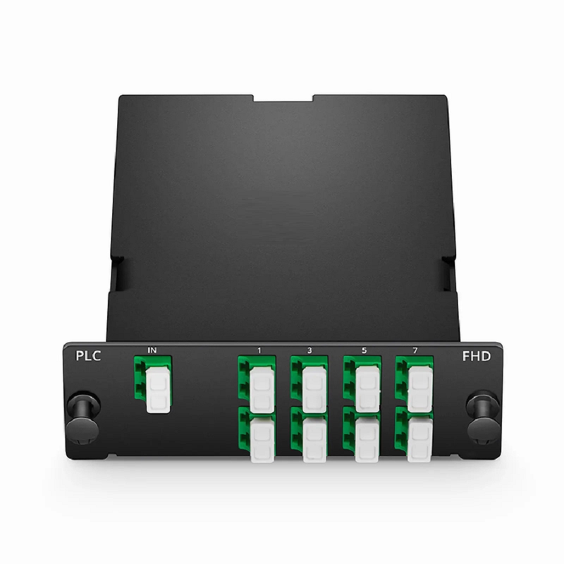 FyberOptix 1 x 8 PLC Fiber Splitter, Standard FHDâ„¢ Cassette LC/APC, Singlemode, for Optical LAN