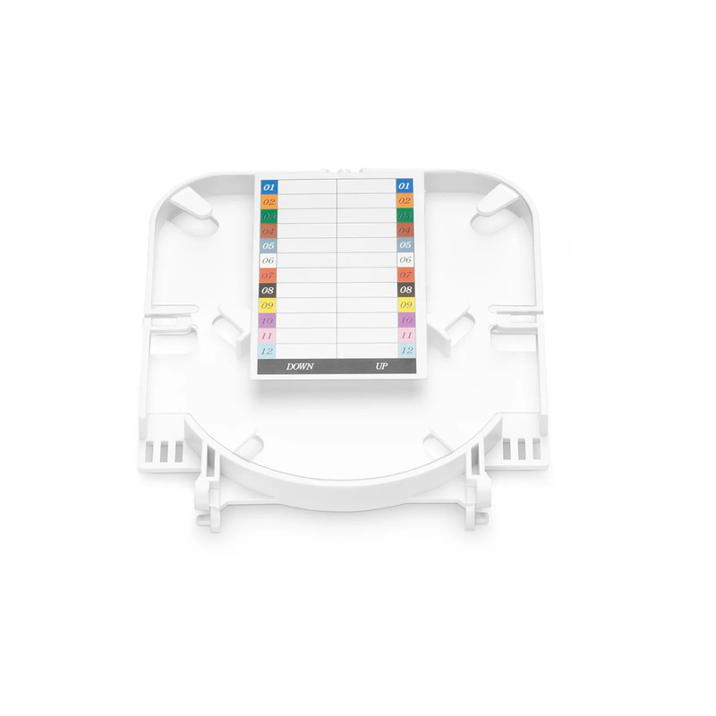 FyberOptix 12 Fibers Fusion Splice Tray, ABS Plastic, 0.39''x4.33''x5.12'', Suitable for FS-S010-1O4R-6-12F