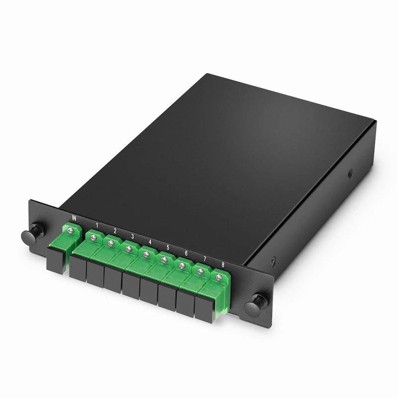 FyberOptix 1 x 8 PLC Fiber Splitter, Standard LGX Cassette, SC/APC, Singlemode