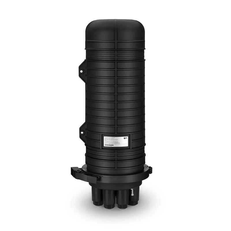 FyberOptix 288 Fibers 1In-6Out Dome Fiber Optic Splice Closure, Mechanical Seal, with 1 Pre-installed Fusion Splice Tray