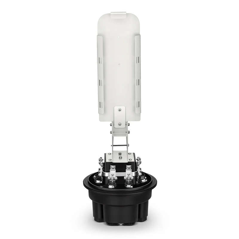 FyberOptix 288 Fibers 1In-6Out Dome Fiber Optic Splice Closure, Mechanical Seal, with 1 Pre-installed Fusion Splice Tray