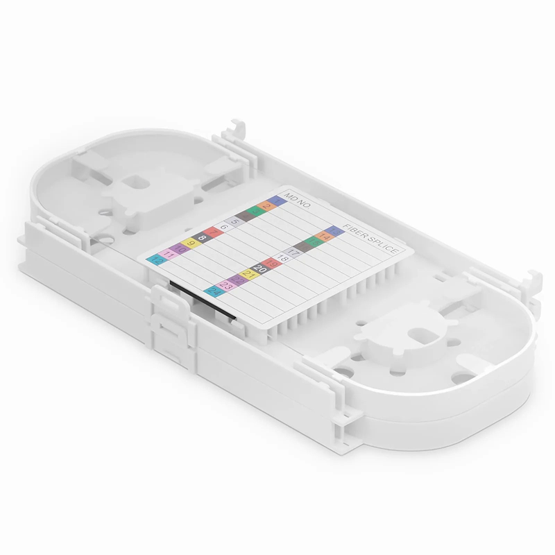 FyberOptix 24 Fibers Fusion Splice Tray, Plastic, 0.47" x 8.78" x 4.57"