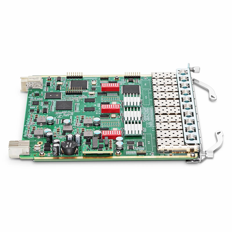 FyberOptix MS8100 OTU10, 5 Channels WDM Transponder (Converter), 10 SFP/SFP+ Slots, with Multi-service Multi-rate 2-way OCP Protection