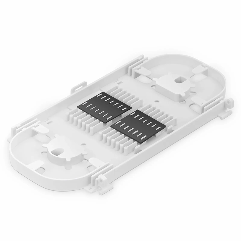 FyberOptix 24 Fibers Fusion Splice Tray, Plastic, 0.47" x 8.78" x 4.57"