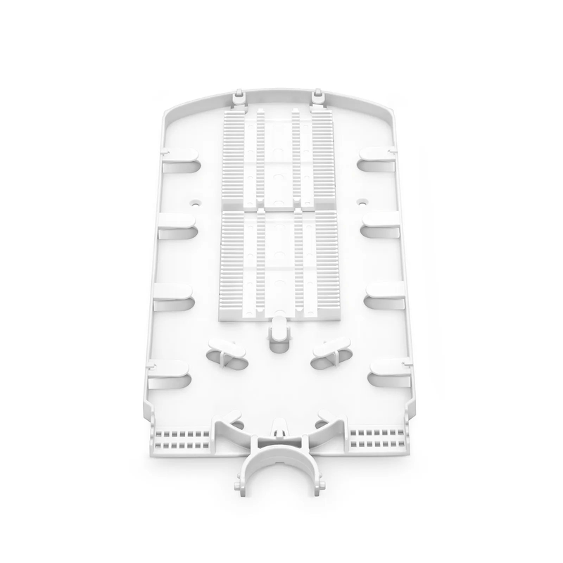 FyberOptix 48 Fibers Fusion Splice Tray for Heat-Shrink Fusion Splices, 0.47" x 5.51" x 12.87", Suitable for FS-S074-1O6R-6-48F