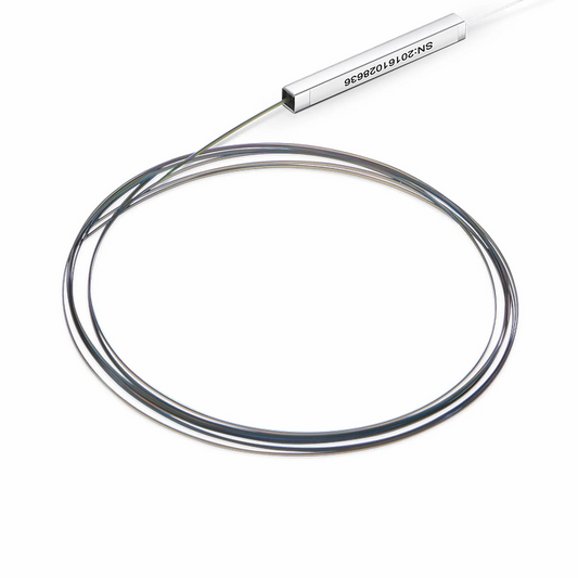 FyberOptix 1 x 8 PLC Fiber Splitter, Steel Tube, Bare Fiber 250Î¼m, No Connector, Singlemode