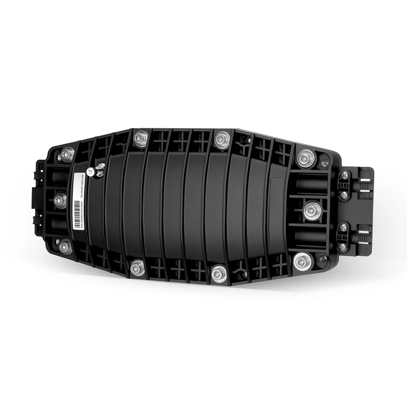 FyberOptix 48 Fibers 2In-2Out In-Line Fiber Optic Splice Closure, Mechanical Seal, with 1 Pre-installed Fusion Splice Tray