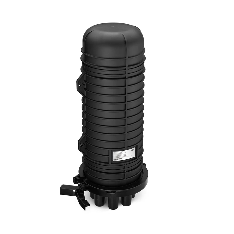 FyberOptix 288 Fibers 1In-6Out Dome Fiber Optic Splice Closure, Heat Shrink Seal, with 1 Pre-installed Fusion Splice Tray