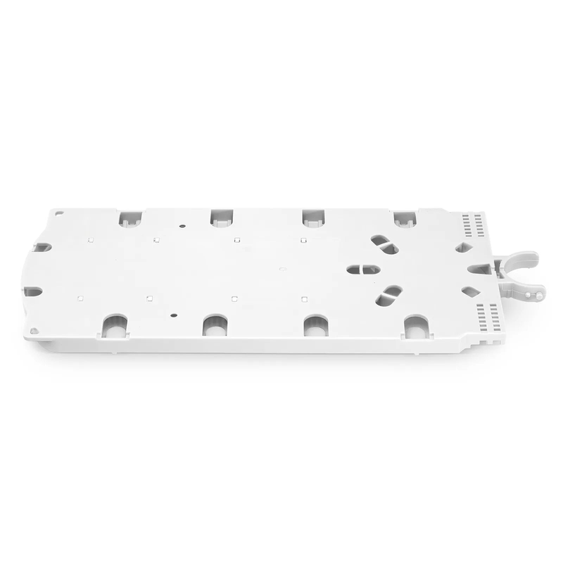 FyberOptix 48 Fibers Fusion Splice Tray for Heat-Shrink Fusion Splices, 0.47" x 5.51" x 12.87", Suitable for FS-S074-1O6R-6-48F