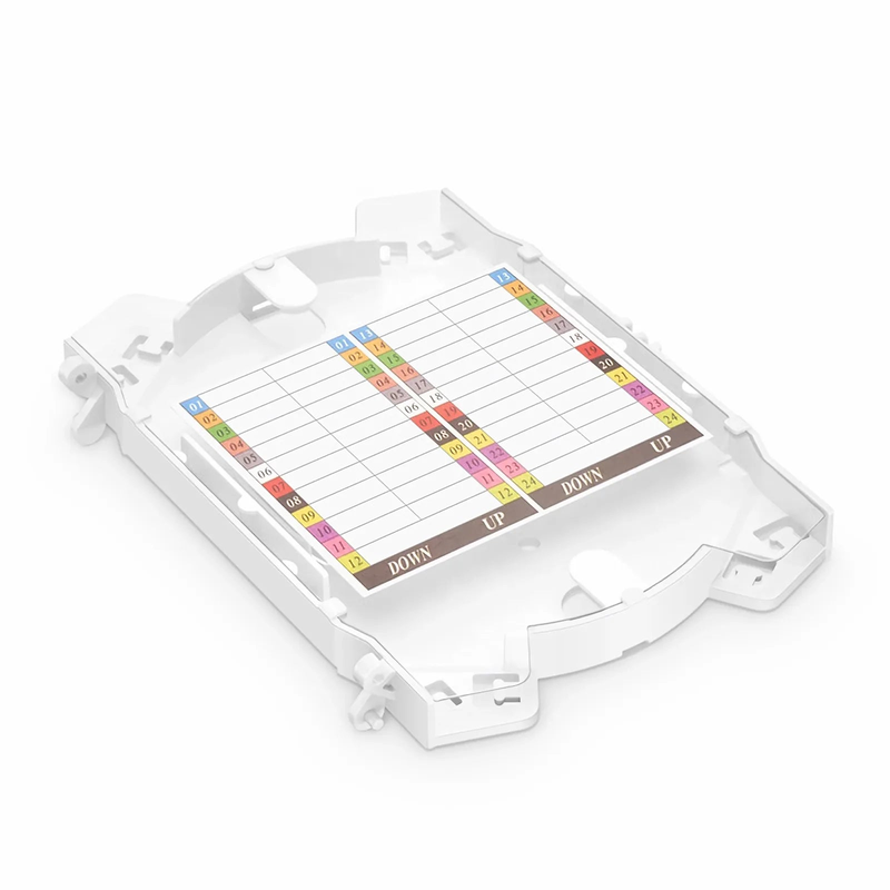 FyberOptix 24 Fibers Fusion Splice Tray for Horizontal Splice Closure, 6.57''Ã—4.53''Ã—0.55''