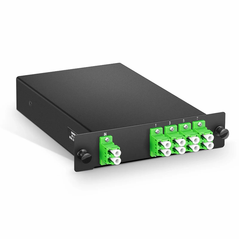 FyberOptix 1 x 8 PLC Fiber Splitter, Standard LGX Cassette, LC/APC, Singlemode
