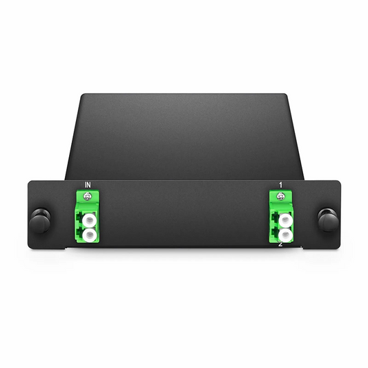 FyberOptix 1 x 2 PLC Fiber Splitter, Standard LGX Cassette, LC/APC, Singlemode