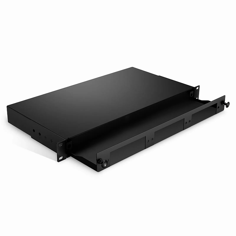 FyberOptix 1U Slide-Out Rack Mount LGX Fiber Enclosure Unloaded, Holds up to 3 LGX Cassette PLC Splitter