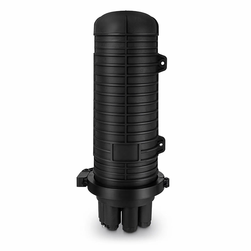 FyberOptix 144 Fibers 2In-4Out Dome Fiber Optic Splice Closure, Mechanical Seal, with 1 Pre-installed Fusion Splice Tray