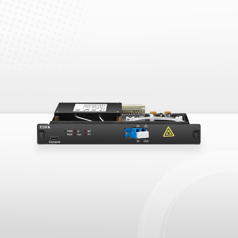 FyberOptix FMT26PA-EDFA, 26dB Gain C-band DWDM EDFA Pre-Amplifier for FMT Managed Chassis, 16dBm Output
